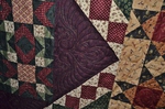 Antique civil war reproduction fabric quilt